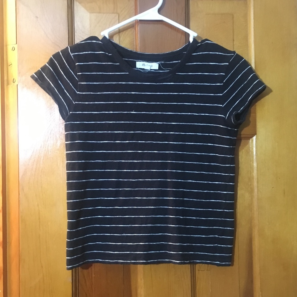 Madewell Cropped Striped Tee